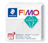 STAEDTLER FIMO Effect - Pain pâte à modeler 57 Grammes - Effet granit blanc - 8010-003