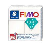 STAEDTLER - Fimo® effect - Pain pâte à modeler - 57 Grammes - Effet métallique blanc nacré - 8020-08