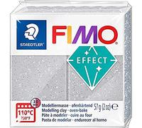 STAEDTLER - Fimo® effect - Pain pâte à modeler - 57 Grammes - Effet pailleté argent - 8020-812