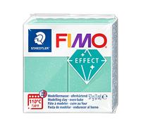 STAEDTLER - Fimo® effect - Pain pâte à modeler - 57 Grammes - Effet pierre précieuse vert jade - 8020-506