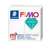 STAEDTLER - Fimo® effect - Pain pâte à modeler - 57 Grammes - Effet translucide blanc - 8020-014
