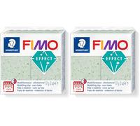 STAEDTLER FIMO Effect- Pain pâte à modeler 57 Grammes - Effet vert botanique - 8010-570 (Lot de 2)
