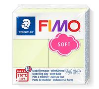 Pâte polymère - Staedtler - Fimo Effect Vanille 105 - 56 g - Durcissante au four 110 °C - Mixte