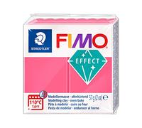 Staedtler - Fimo Effect - Pain Pte à Modeler 57 g Effet Translucide Rouge