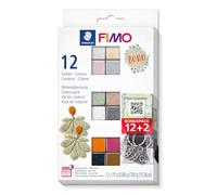 STAEDTLER FIMO Effect Pâte à Modeler Boho - Pâte polymère à Cuire au Four pour Bijoux Accessoires et décoration - Compatible avec FIMO Soft Leather Effect et Professional - Demi Bloc 25 g