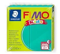 STAEDTLER FIMO kids 8030 Pâte à modeler - verte, 42 g | Durcissant au four, pâte à modeler souple, conforme aux normes CE - stimule la créativité, pour les enfants - Réf. 8030-5