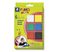 STAEDTLER - Fimo Kids Form&Play- Set "Garçon" - 6 pains pâte à modeler 42 g assortis - 8032 01