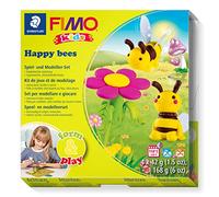 STAEDTLER Fimo Kids Form&play Happy Bees 8034 27 LY Pâte à modeler durcissante au four avec accessoires