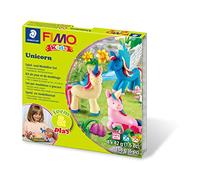 STAEDTLER - Fimo Kids Form&Play - Set "Les licornes" - 4 pains pâte à modeler 42 g assortis + 1 outil de modelage + 1 décor + notice d'utilisation détaillée - 8034 19 LY