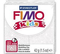 Staedtler - Fimo kids - Pain Pâte à Modeler Pailleté - Blanc - 42 g