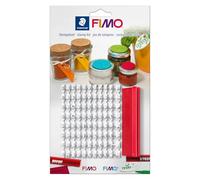 Fimo Kit de tampons STAEDTLER 8700 09 – 88 caractères (lettres, chiffres, spéciaux) Blanc 56 g