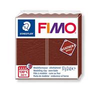 STAEDTLER - Fimo® leather effect - Pain pâte à modeler - 57 Grammes - Effet cuir noisette - 8010-779