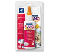 Staedtler FIMO Liquid, Gel fluide transparent pour pâte FIMO, Pour techniques de collage et jointoiement, Flacon de 200 ml, 8051-00 BK