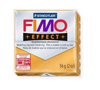 STAEDTLER FIMO - Pâte polymère à modeler à cuire au four - Effet or métallisé (11) - 56 g (lot unique)