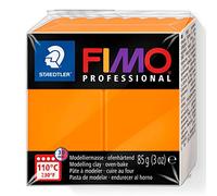 STAEDTLER FIMO professional 8004 - Orange, 85 g, pâte à modeler polymère | Durcissant au four, consistance ferme pour les travaux en filigrane - indéformable - Réf. 8004-4