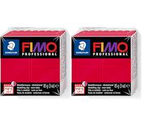 Staedtler - Fimo Professional - Pain Pâte à Modeler 85 g Carmin (Lot de 2)