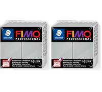 Staedtler - Fimo Professional - Pain Pâte à Modeler 85 g Gris Dauphin (Lot de 2)