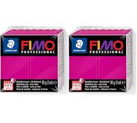 Staedtler - Fimo Professional - Pain Pâte à Modeler 85 g Magenta Pur (Lot de 2)