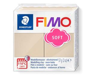 STAEDTLER FIMO soft 8020 Pâte à modeler - sahara, 57 g | Pâte polymère durcissant au four, souple & facile à façonner - débutants, bijoux & décorations - Art.-Nr. 8020-70