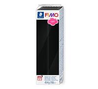 Staedtler Pâte à modeler durcissant au four FIMO Soft 8021-9 – Noir 454g, pour débutants/artistes