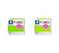 Staedtler - Fimo Soft - Pain Pâte à Modeler 57 g Vert Pomme (Lot de 2)
