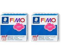 Staedtler - Fimo Soft - Pain Pte à Modeler 57 g Bleu Pacifique (Lot de 2)