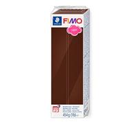 Staedtler FIMO Soft, Pâte à modeler chocolat durcissant au four, Pour débutants et artistes, Souple et facile à démouler, Pain de 454 grammes, 8021-75