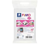 Staedtler FIMO Soft, Pâte à modeler blanche durcissant au four, Pour débutants et artistes, Souple et facile à démouler, Pain de 454 grammes, 8021-0
