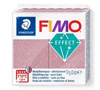 FIMO Staedtler STAEDTLER Effect-Pain pâte à Modeler 57 g Effet Gold, 8010-212 St, Paillettes Or Rose, Standard