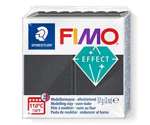 Staedtler FIMO STAEDTLER Effect-Pain pâte à Modeler 57 g Effet métallique, 8010-91 St, Gris Acier métallisé, Standard
