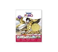STAEDTLER - Fimo Accessoires - Blister 10 feuilles métalliques - Couleur Or - 14x14 cm - 8781-11