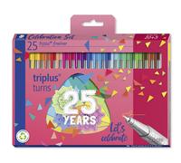 Staedtler – Triplus Fineliner 334, étui 25 feutres pointe 0,3 mm, 20+5 offerts, multicolore