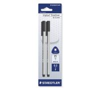 2 triplus fineliner schwarz