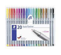 Staedtler triplus fineliner 334 stylo fin Multi 20 pièce(s)