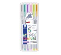 Staedtler Feutres Triplus Fineliner My Pastel Colours – 0,3 mm, lavables, écriture douce, boîte 6