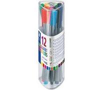 STAEDTLER Fineliner triplus BRILLIANT COLOURS, boîte de 12 G