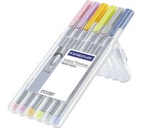 STAEDTLER Fineliner triplus PASTEL COLOURS, étui de 6 pièces