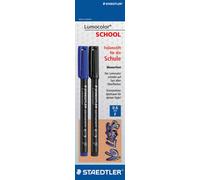 STAEDTLER Folienstift Lumocolor 318 ASBK2D F perm sort. 2St.