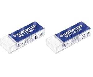 STAEDTLER gomme à effacer 52650, 1 pièce, Blanc (Lot de 2)
