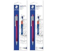 Staedtler Graphite 777 - Blister 1 Porte-Mine 0,5 Mm + 1 Étui Mines 250 05-Hb (Lot de 2)