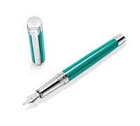 Staedtler Initium Resina 9PB1135F Stylo plume en résine turquoise avec emballage cadeau élégant