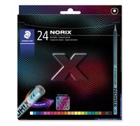STAEDTLER Lot de 24 crayons de couleur NORIX 24 couleurs assorties 186 C24 1 uni