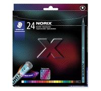 STAEDTLER Lot de 24 crayons de couleur NORIX 24 couleurs assorties 186 C24