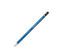 STAEDTLER Lot de 3 Crayons Papier Mars Lumograph 100 Mine 2 mm Bleu 2H
