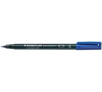 STAEDTLER Lot de 3 Lumocolors marqueur permanent 317M, bleu Tracé 1mm