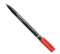 STAEDTLER Lot de 3 Marqueurs permanent spécial Lumocolor 319F, rouge