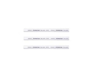 STAEDTLER Lot de 3 Recharges pour stylos gomme Mars Plastic blanche