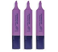 Staedtler - Lot de 3 surligneurs rechargeables 364-6 Textsurfer Classic à pointe biseautée, Violet 1-5 mm