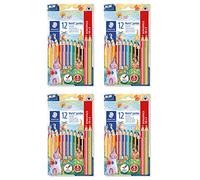 Staedtler Lot de 4 crayons de couleur Noris Jumbo