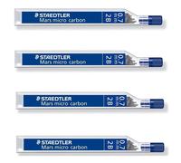 Staedtler Lot De 4 Etuis De 12 Mines "Mars Micro Carbon" 0,7 Mm 2b